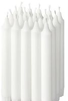 Stabkerzen weiss 20 Stück // Stick candles white 20 pieces