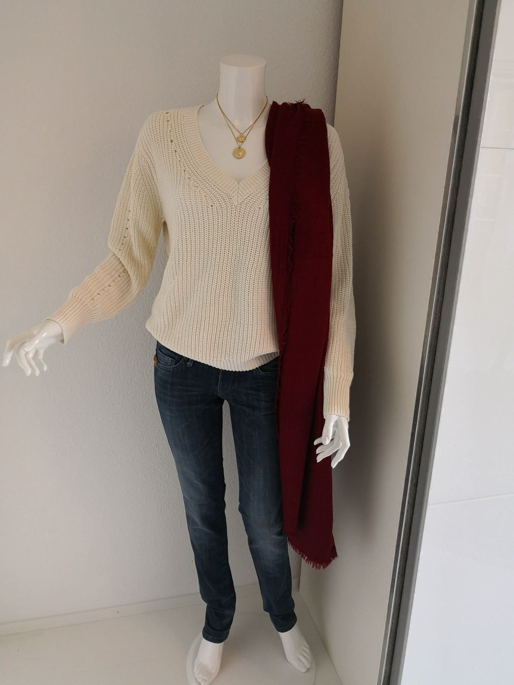 Mango Pulls & Sweat-shirts: 🤩MANGO STRICK PULLOVER ECRU & V-SCHNITT NEU & D&G P. – Neuf (Voir description) à Olten par Naja-Twins-Twins 8