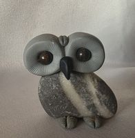 Eule Figur ist ein Naturstein Handgemacht siehe Foto