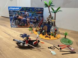 PLAYMOBIL PIRATES PIRATENINSEL MIT SCHATZ 70556