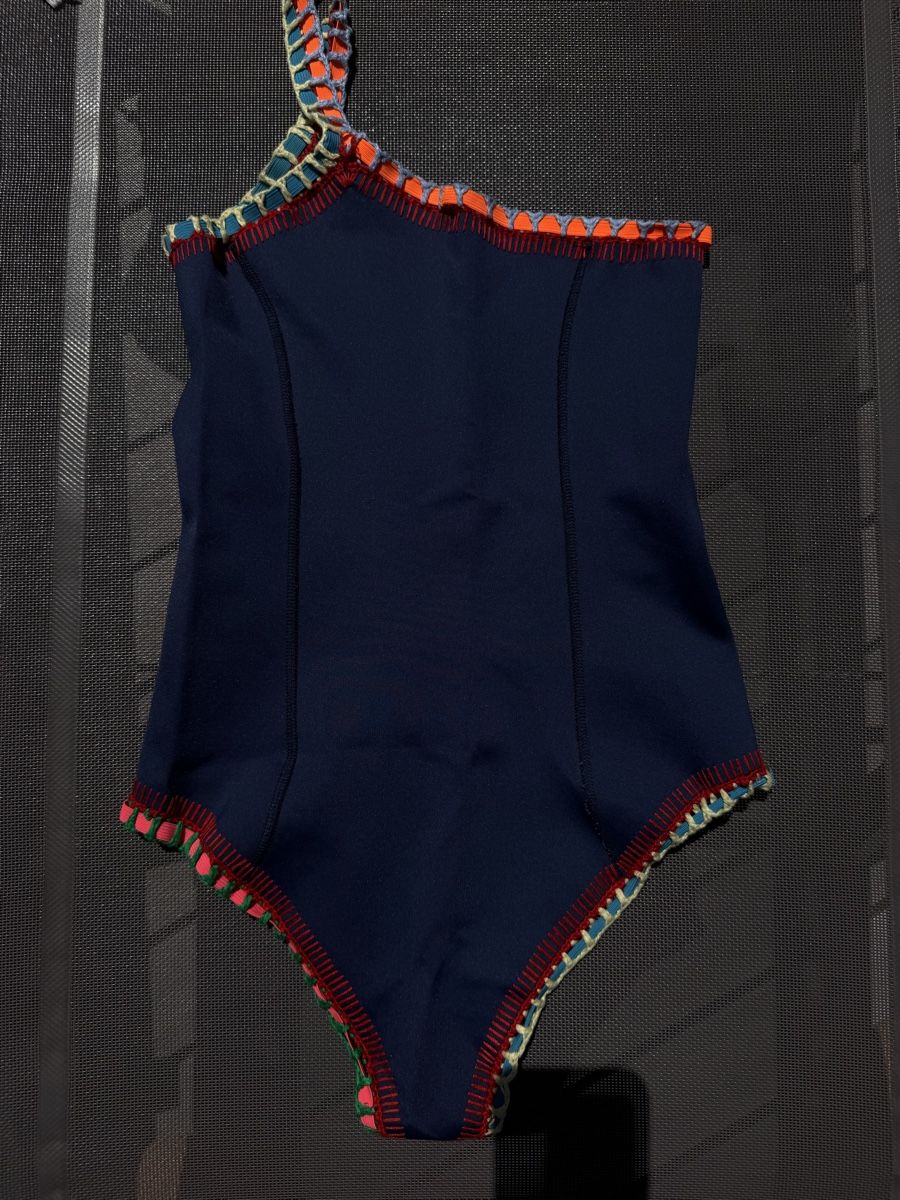 Costumi da bagno & Bikini: Kiini navy blue one-shoulder swimsuit – Usato da Herrliberg venduto da Tubalp 1
