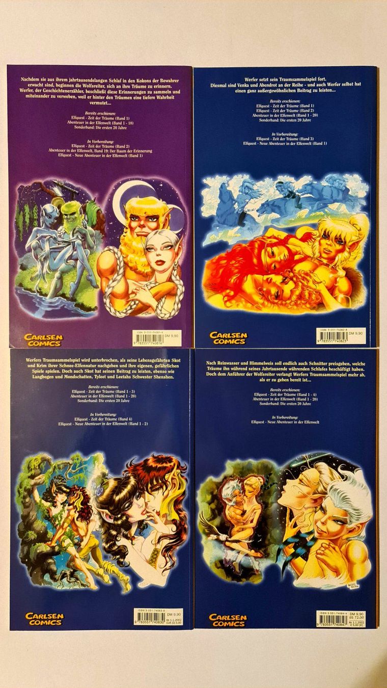 Fumetti: ElfQuest Comics "Zeit der Träume" 1-4, Carlsen – Usato da Aesch BL venduto da pri_fp8t 1