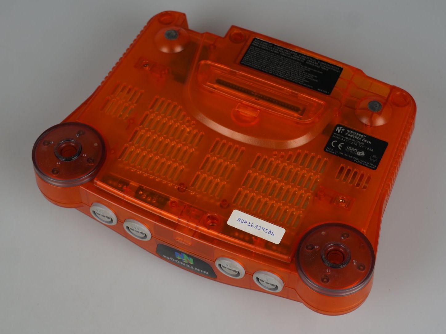 Nintendo Console: Nintendo 64 Konsole mit Controller (Clear Orange) – Usato da Rüti ZH venduto da Restwert_Rueti_ZH 2