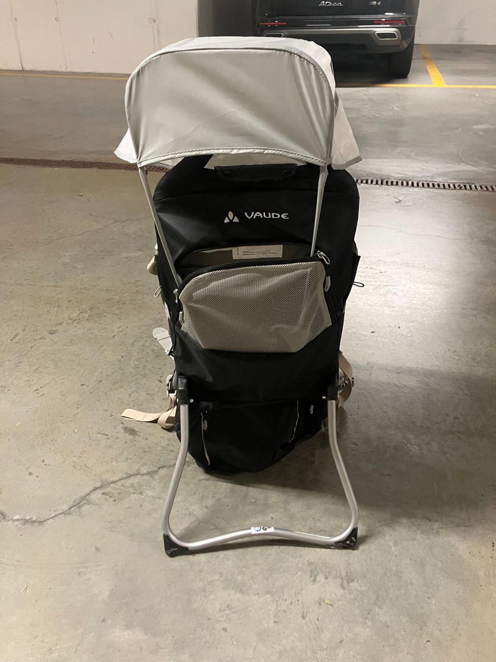 Vaude Marsupi portabebè: VAUDE Shuttle Base Kindertrage mit Sonnendach – Usato da Urdorf venduto da tao_k6wp 2