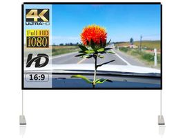 120 Zoll Beamer Leinwand, 16:9 Projektor Leinwand + Ständer