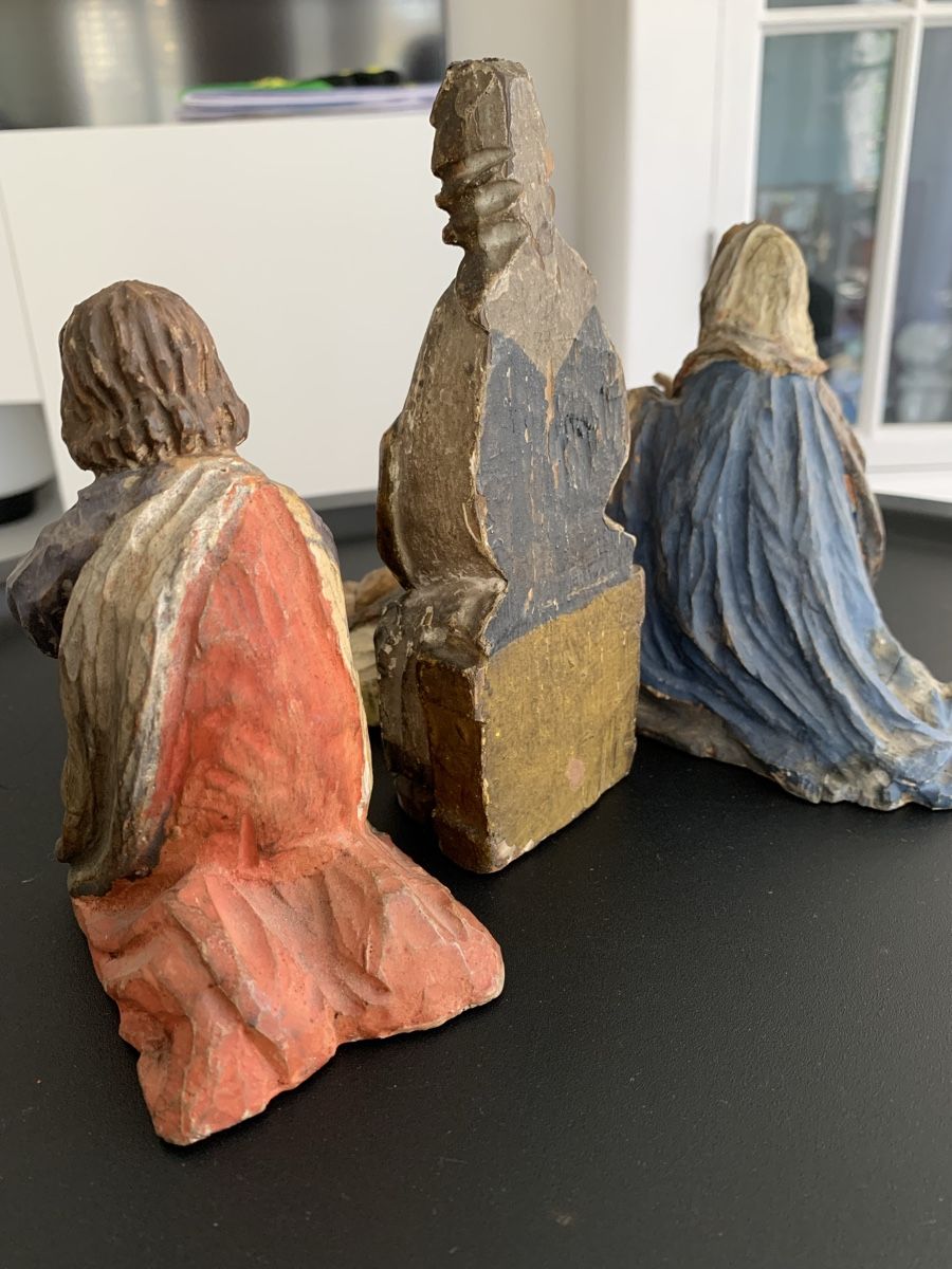 Statuette: Wunderschöne, antike handgeschnitzte Krippenfiguren Set – Usato da Muri AG venduto da cag733 3