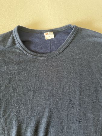 Herren Pullover  ISA dunkelblau Grösse M mit Defekten