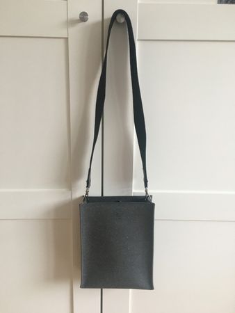 Recycled Leather Bag New Grey Sustainable Brand Handmade