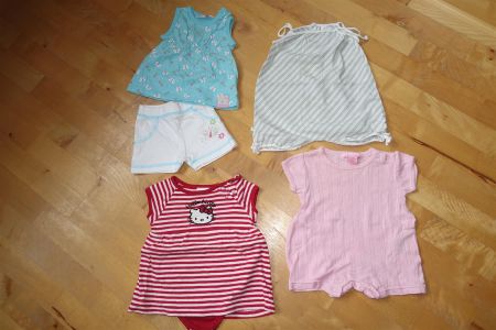 4x Sommerbodys, Sommerensemble Gr.50-68