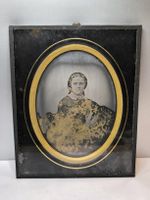 Historisches Portrait aus dem Jahr 1859 Ambrotyp defekt