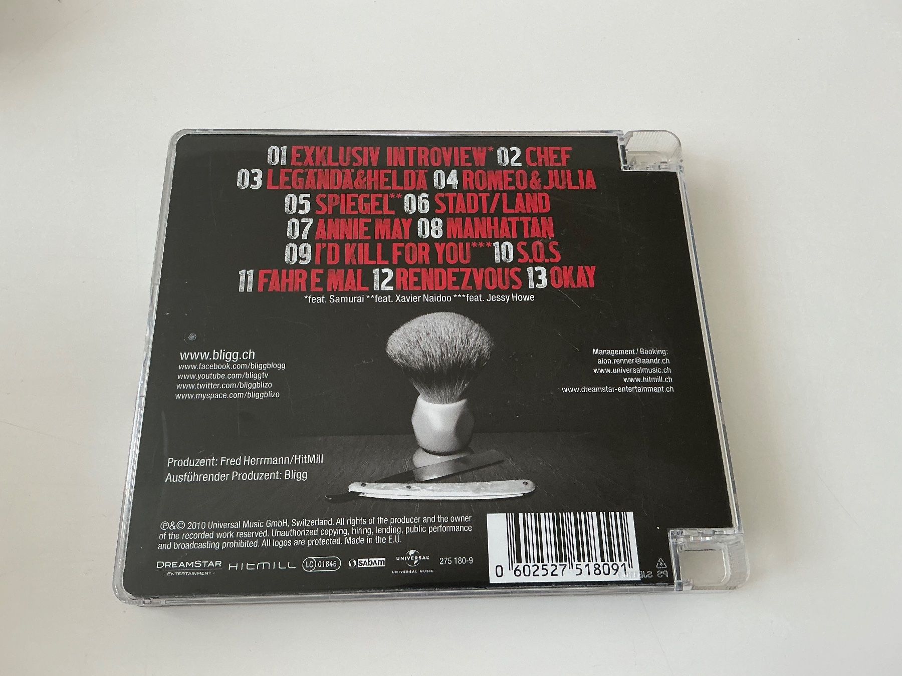 CD: BLIGG / Bart aber herzlich / 2010 – Usato da Dübendorf venduto da Shreck 1