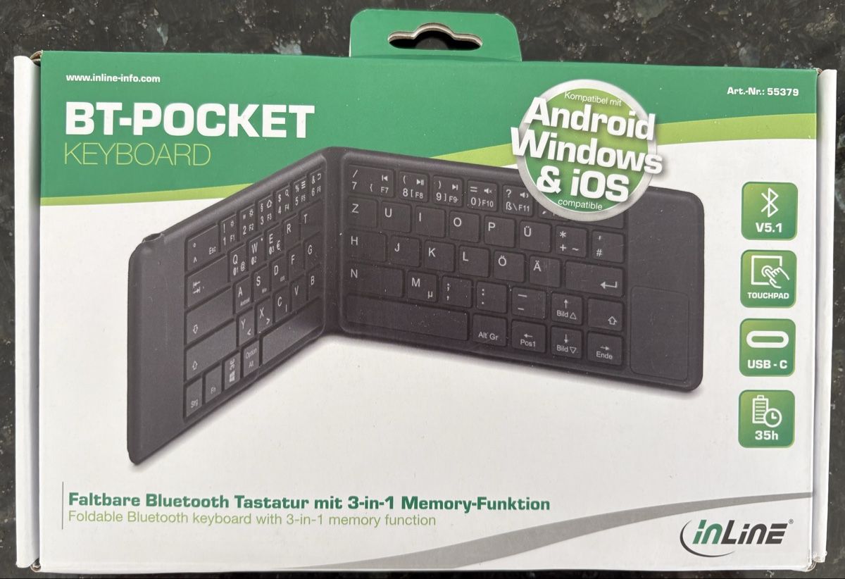 Tastiere: BT-POCKET KEYBOARD - inLine – Nuovo e nell'imballaggio originale da Steffisburg venduto da LollipopRM69