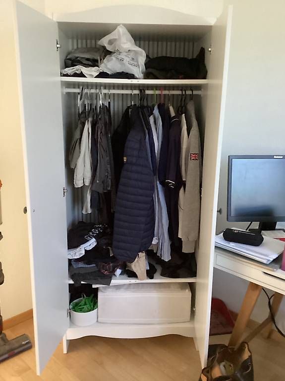 Armadi: Wardrobe white 80x50x187 – Usato da Zollikerberg venduto da lor_5ywx 1