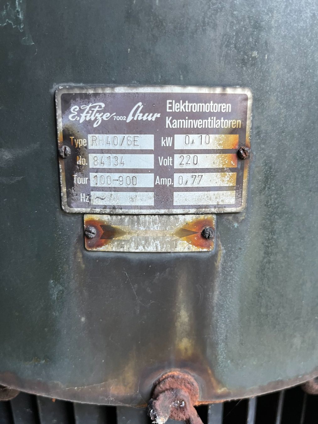 Ventilatoren: Kaminventilator Fitze – Gebraucht aus Neuägeri von Ws193 1