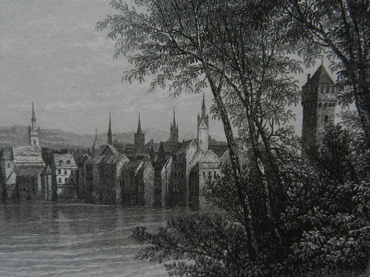 Gravures: Vue de Bâle Basel – D'occasion à Risch par Rischli15 8