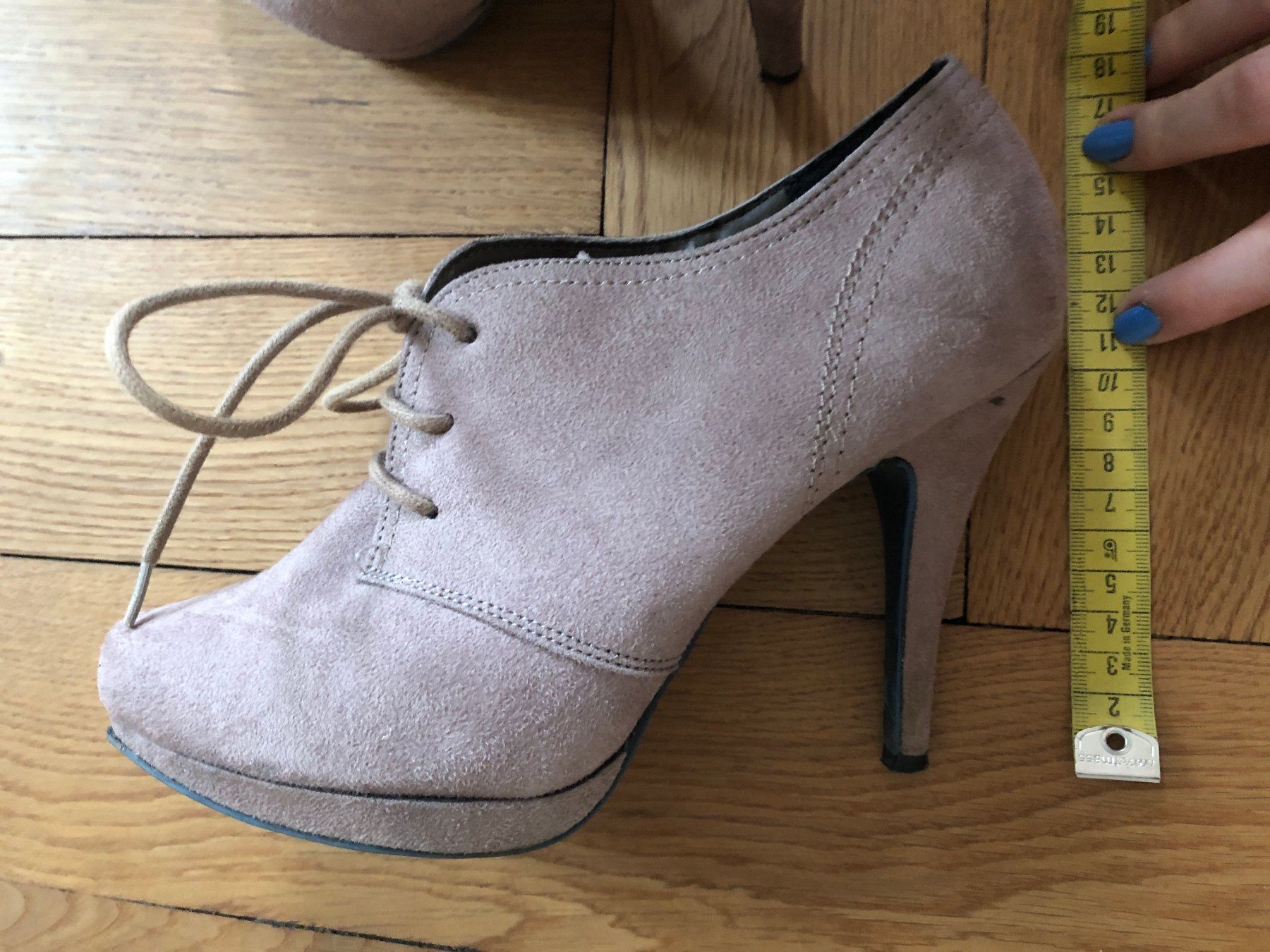 Graceland Damenschuhe: High Heels velvet, Beige, Gr. 39 – Gebraucht aus Basel von Blumi_13 2