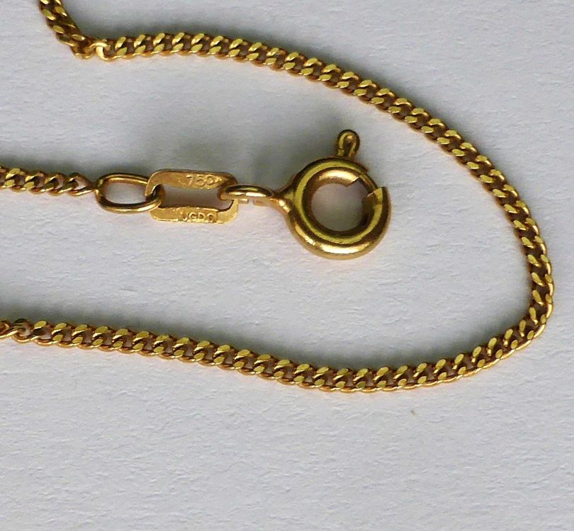 Trendor Kinder Goldkette 333 - 38cm Panzerkette 1,1mm Für Mädchen & Jungen