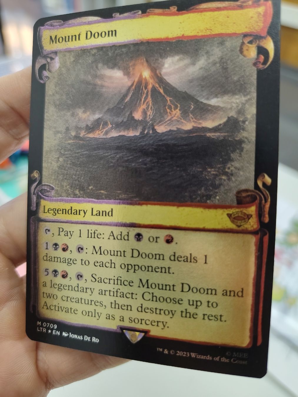 Magic The Gathering Carte collezionabili: Magic The Gathering Mount Doom silver foil NM – Nuovo (secondo la descrizione) da Obergerlafingen venduto da kingslayer4