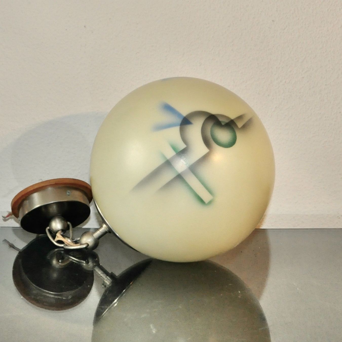Lampade: Suspension art déco "spritzdekor"  / Design Vintage – Usato da morges venduto da Kus.design