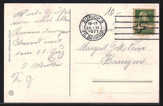 Cartoline postali: Zürichsee, Dampfer Stadt Rapperswill mi – Usato da Berlin venduto da bartko-reher 1