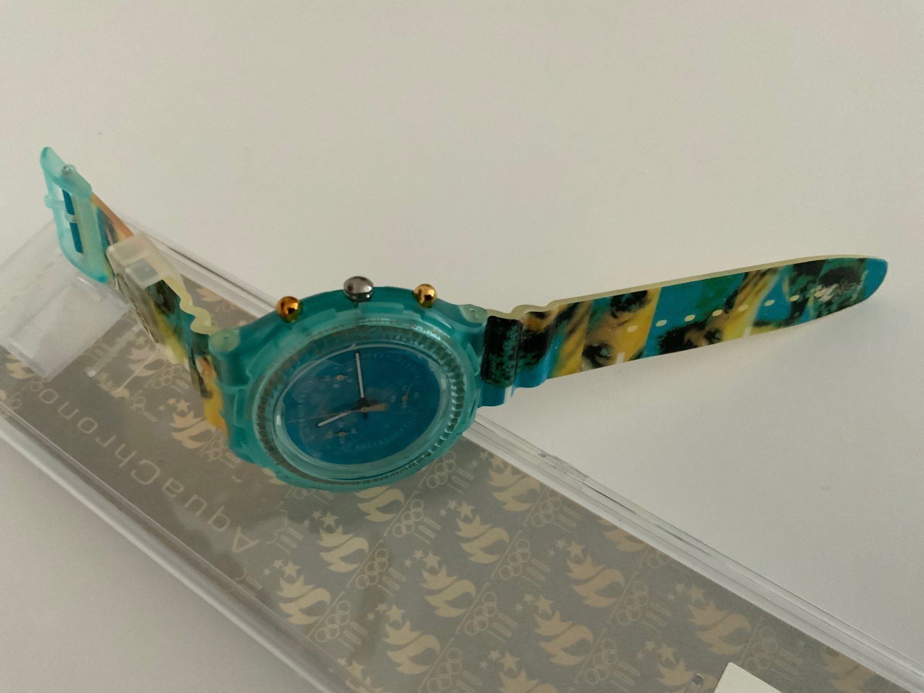 Swatch Orologi: MARK SPITZ Swatch OLYMPIA - ungetragen - VINTAGE – Nuovo e nell'imballaggio originale da Wettswil venduto da rotonda 5