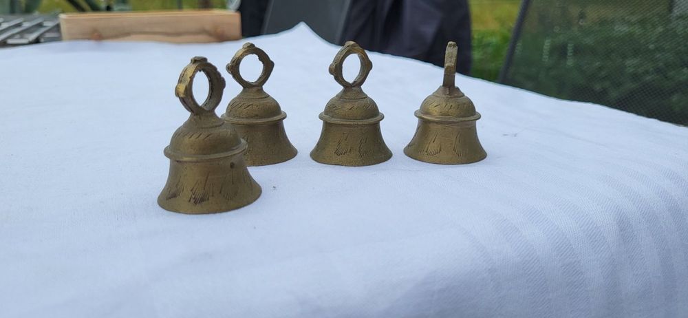 10 Stück Vintage Bronzeglocken 38mm - Antike Metallglöckchen Für Dekoration & Hundetraining
