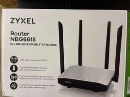 WLAN Router Zyxel NBG6615 AC1200 Dual Band neuwertig