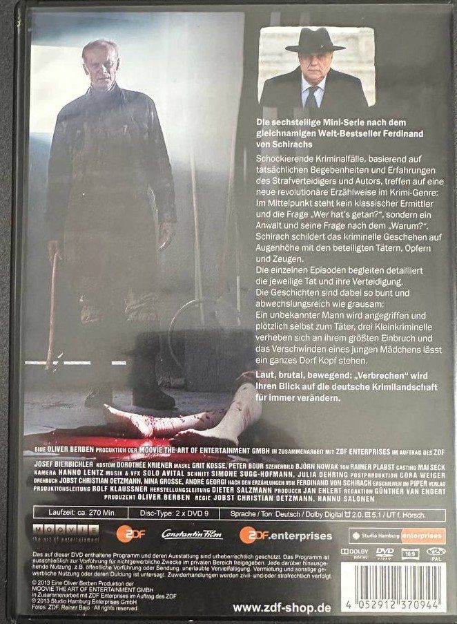 Tutti i DVDs: Verbrechen - Komplette Serie – Usato da Beringen venduto da Mantafisch1 1