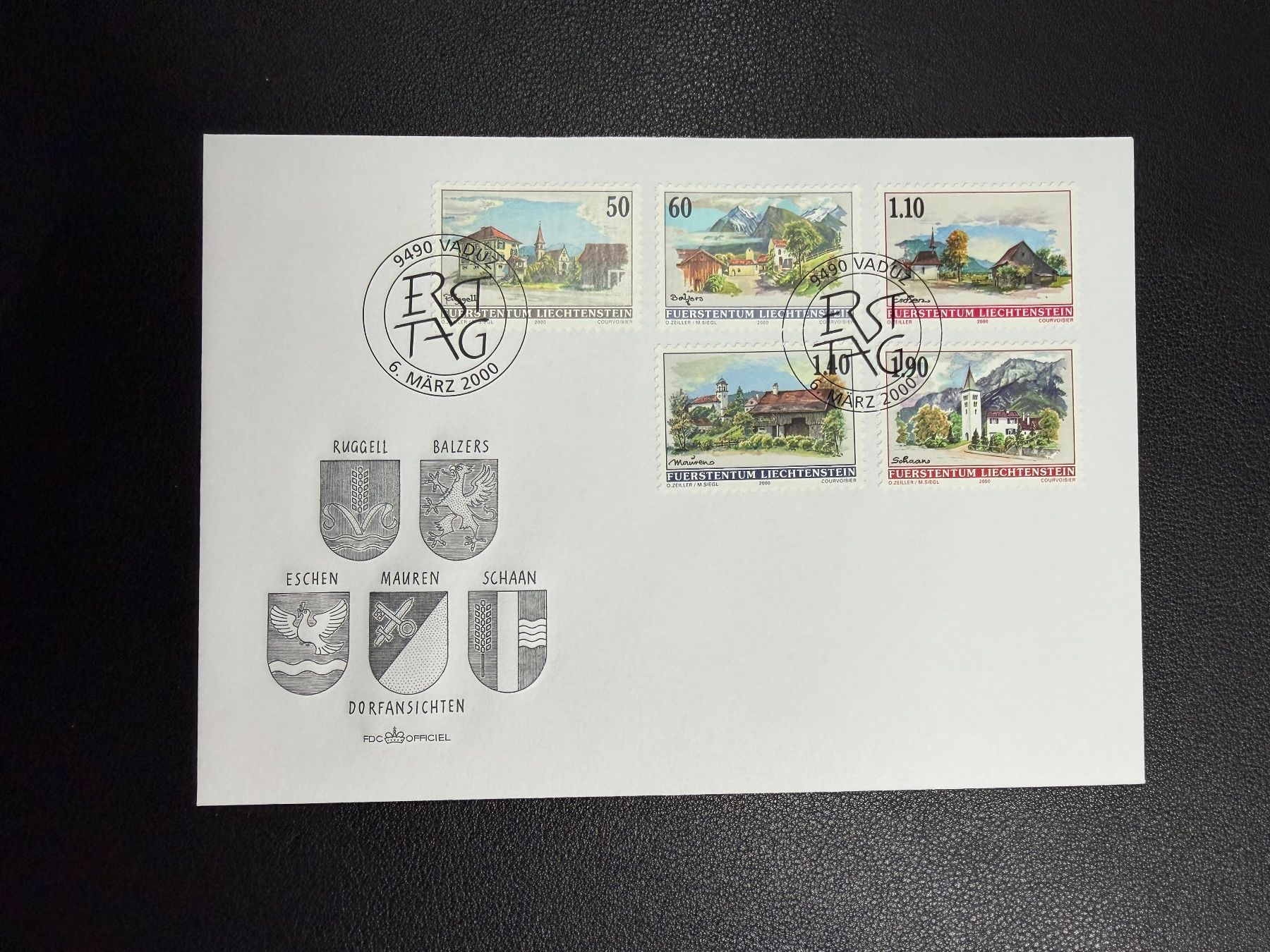 Tutti i francobolli: Liechtenstein FDC 2000 – Usato da oberrüti venduto da jeanmei