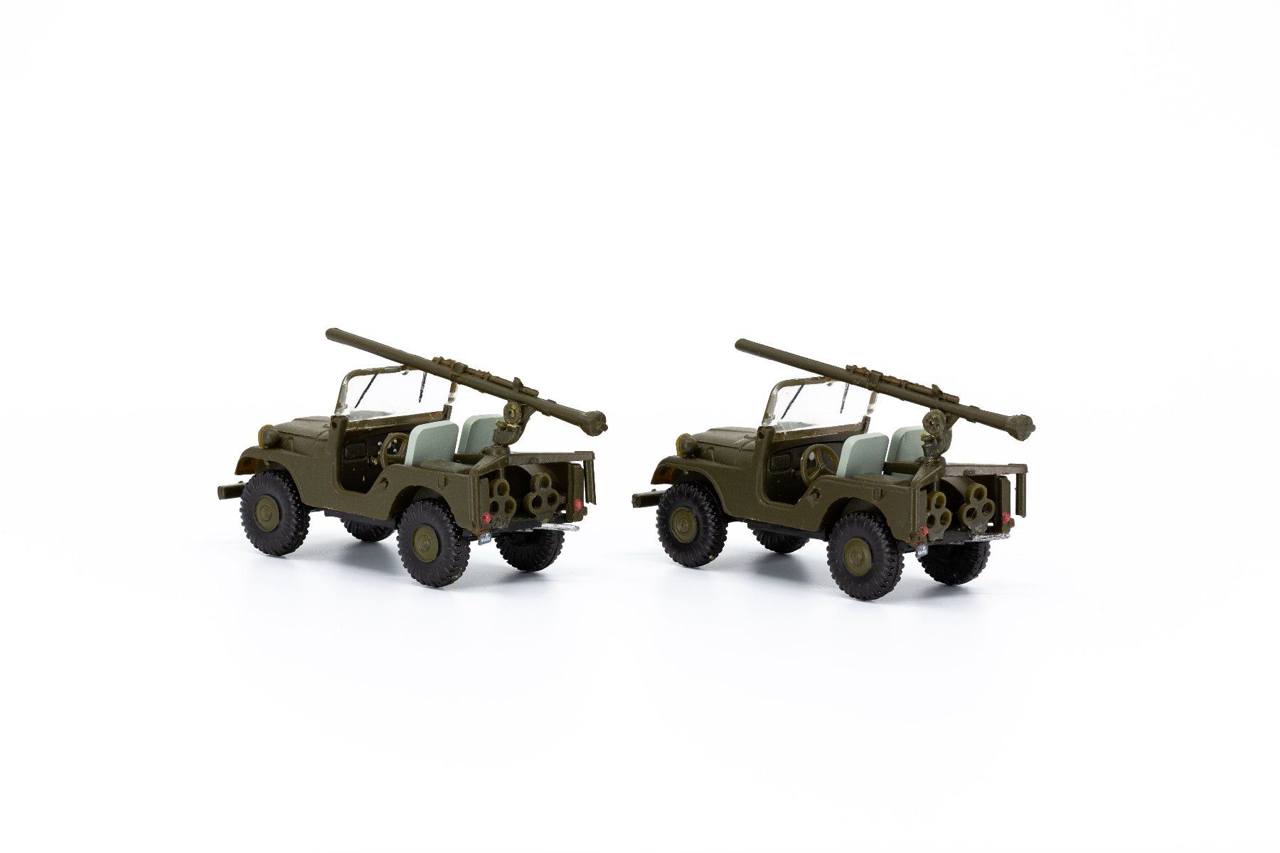 Kit di modellismo & Modellini statici: ACE 5106 Set 2 Willys Jeep PAK58 Schweizer Armee – Nuovo e nell'imballaggio originale da Derendingen venduto da Benfis 1