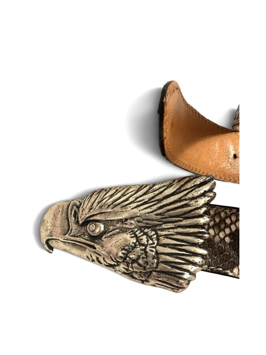 Cinture: Reptile's House Python Gürtel Adler Schnalle Grösse 85 – Usato da Zürich venduto da Finesse54 3