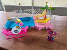Barbie Pool mit Zubehör guter Zustand