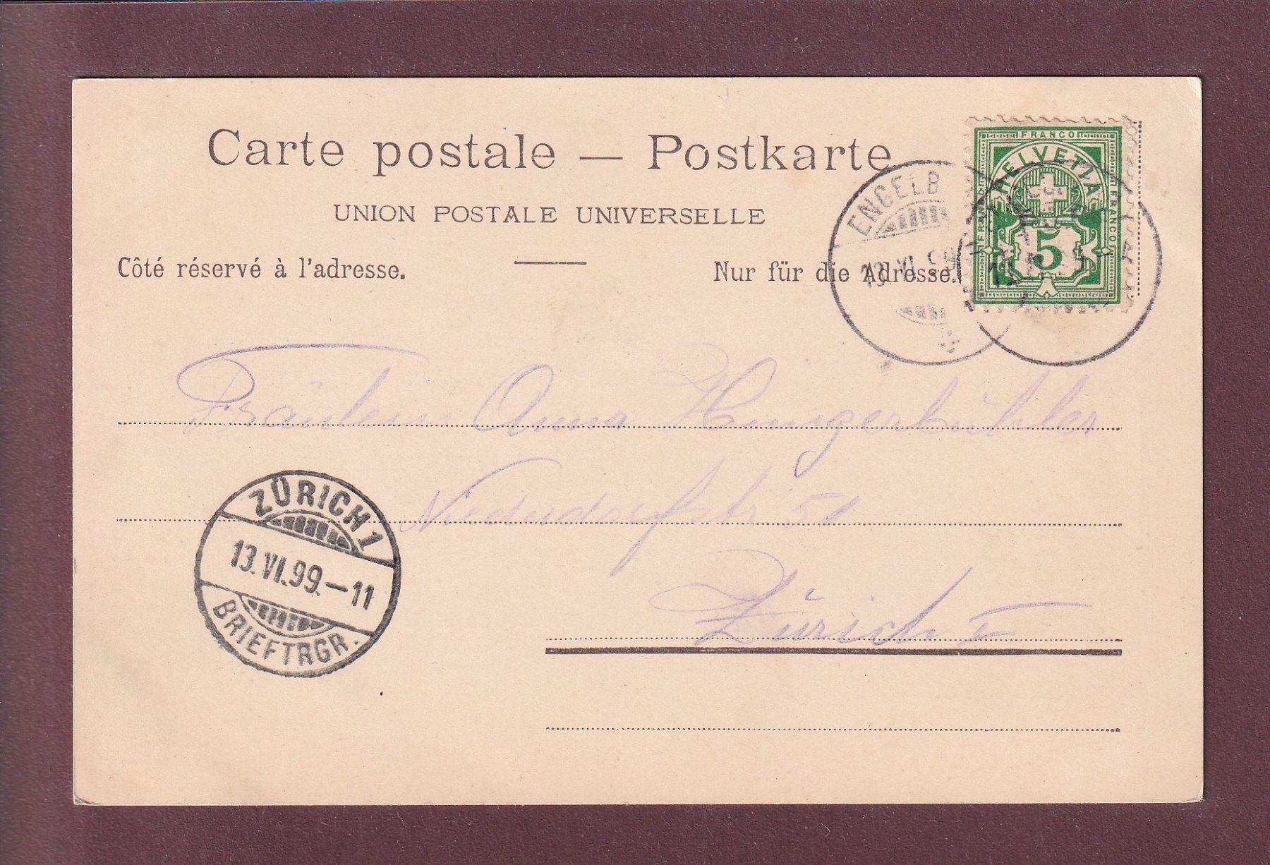 Ansichtskarten: TITLIS-GIPFEL - 1899 CPN – Gebraucht aus Pully von nicecards 1