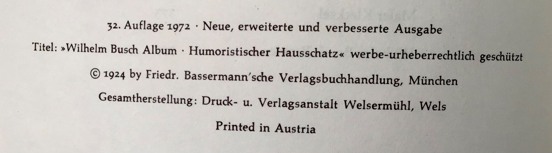 Libri: WILHELM BUSCH Album – Usato da Bubendorf venduto da Alpenheidi 9