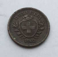 1902 1 Rappen ss-vz Katalogpreis: Fr 90.- *RAR*