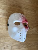 Maske mit roten Spritzern Karneval Halloween Grösse Universa
