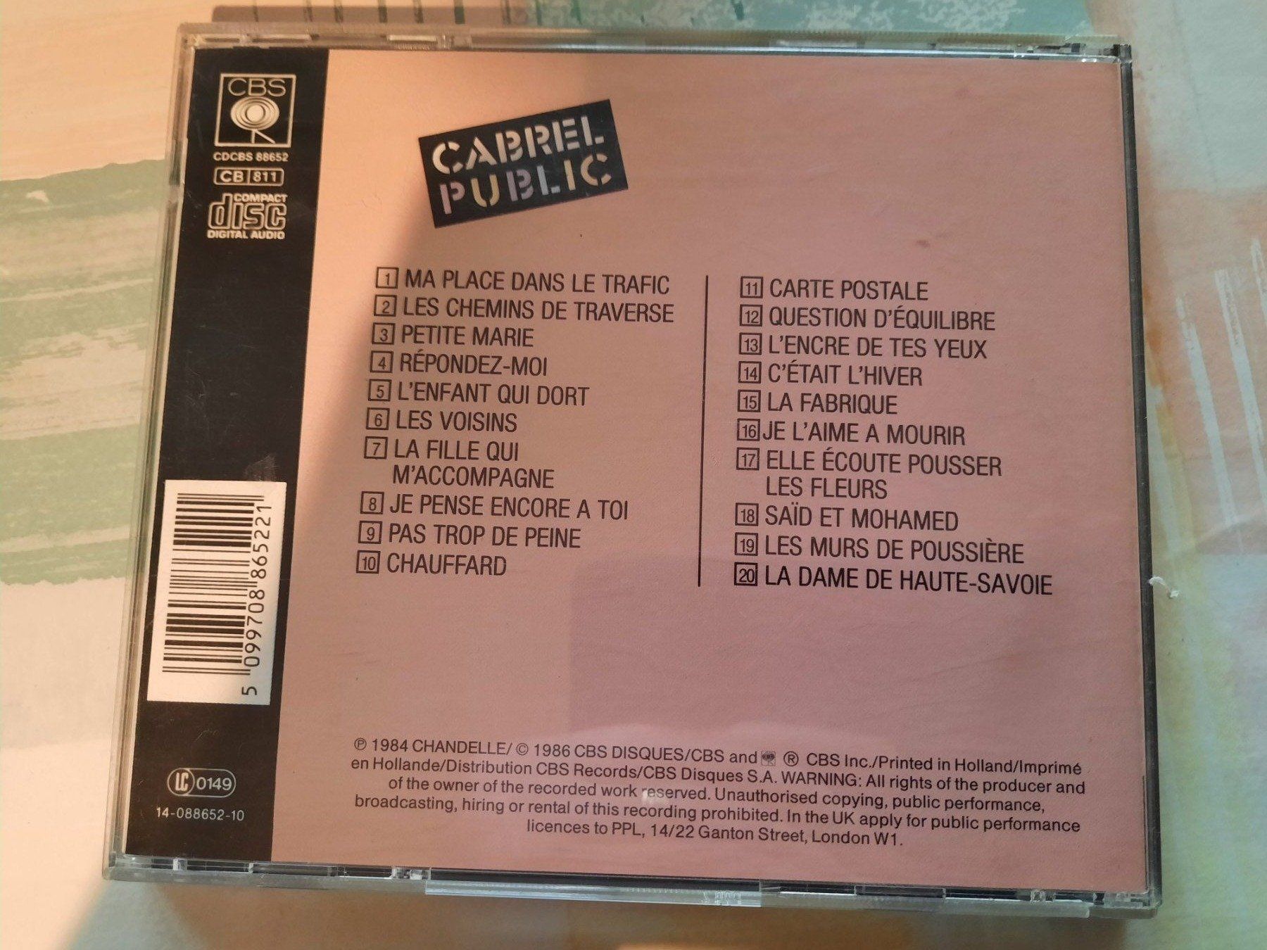 CDs: Cd Cabrel Public ( Live ) – Gebraucht aus Pully von bro_n52j 1