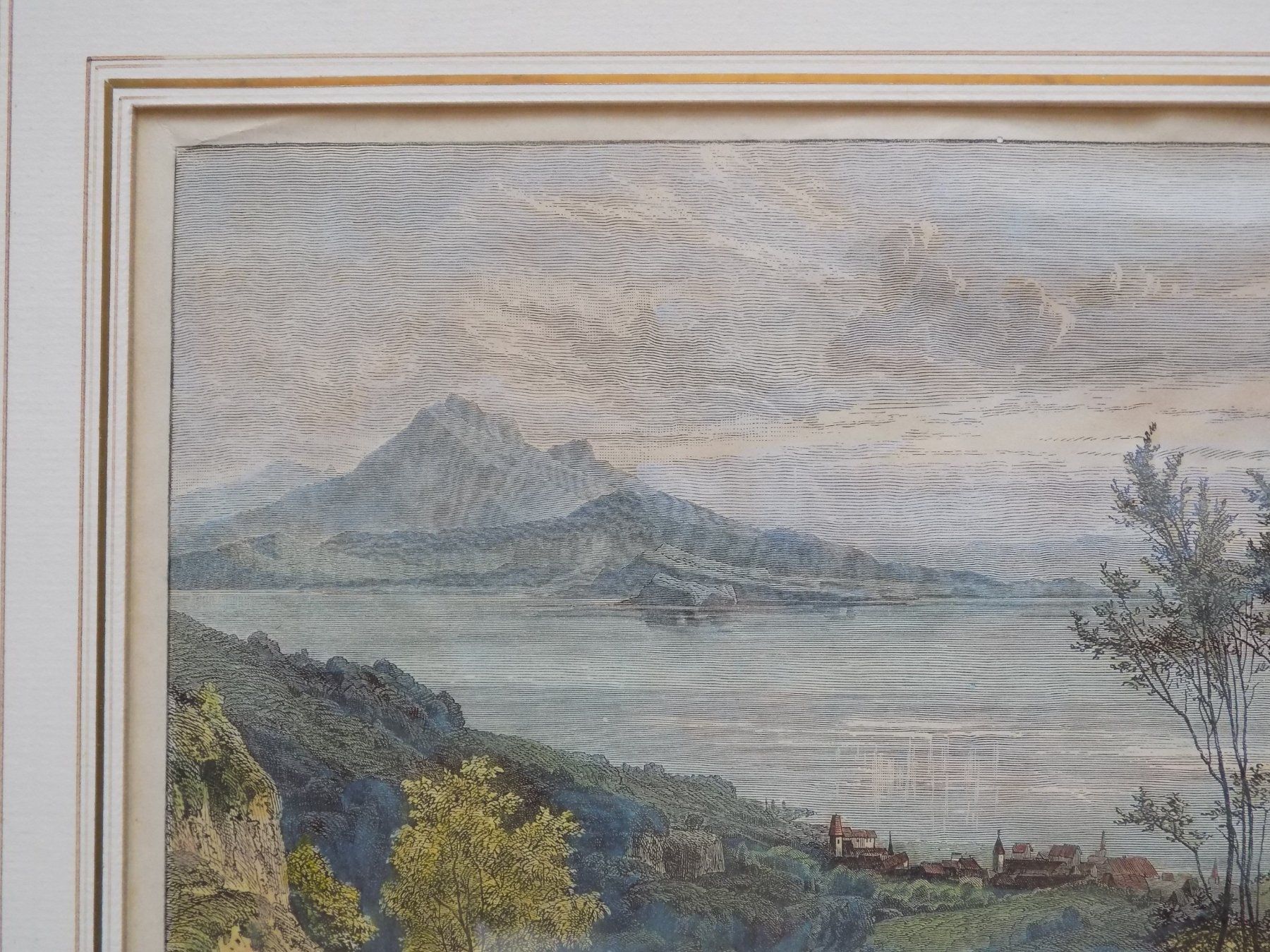 Incisioni: Zug Zugersee koloriert – Usato da Risch venduto da Rischli15 3