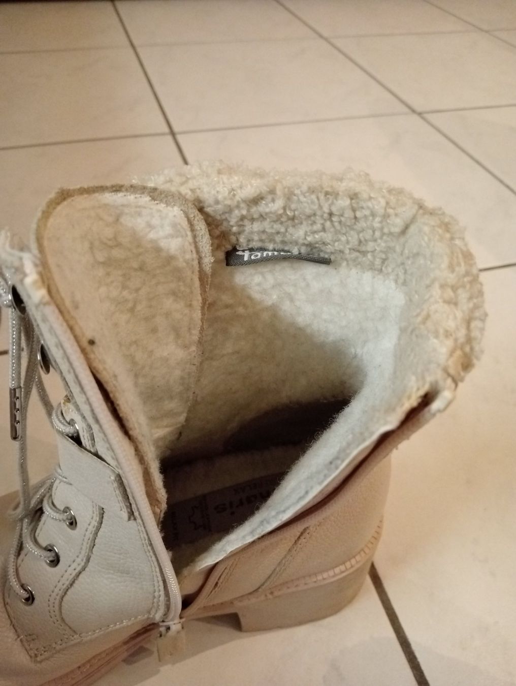 Tamaris Scarpe da donna: Lederstiefelette - braun Warmfutter Gr. 38 – Nuovo (secondo la descrizione) da Rüfenacht BE venduto da anemask 1