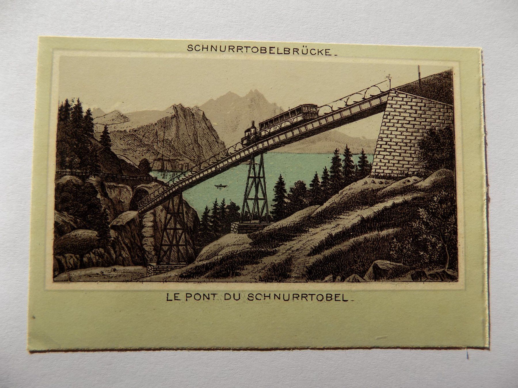 Incisioni: Die Schnurtobelbrücke – Usato da Risch venduto da Antikfee 1