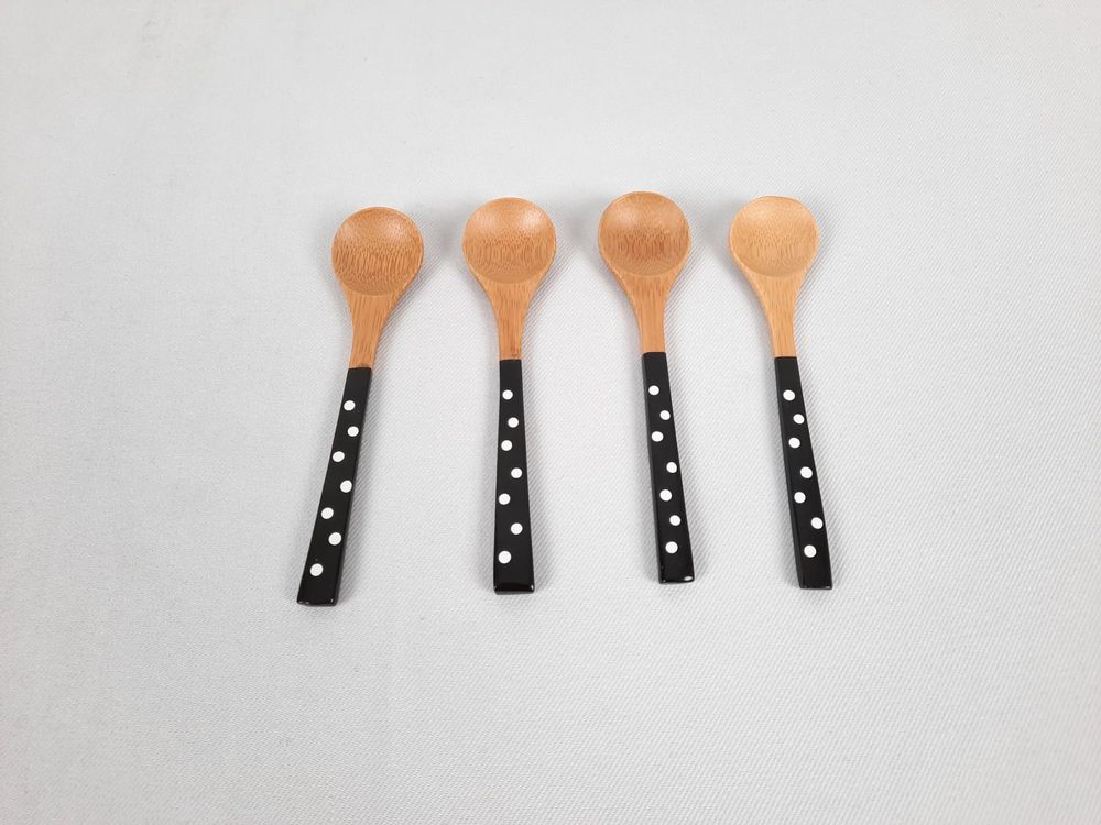 YIBOZI 4-tlg. Kaffeelöffel Set Mit Libellen-Muster - Lange Griffe Für Tee Und Kaffee