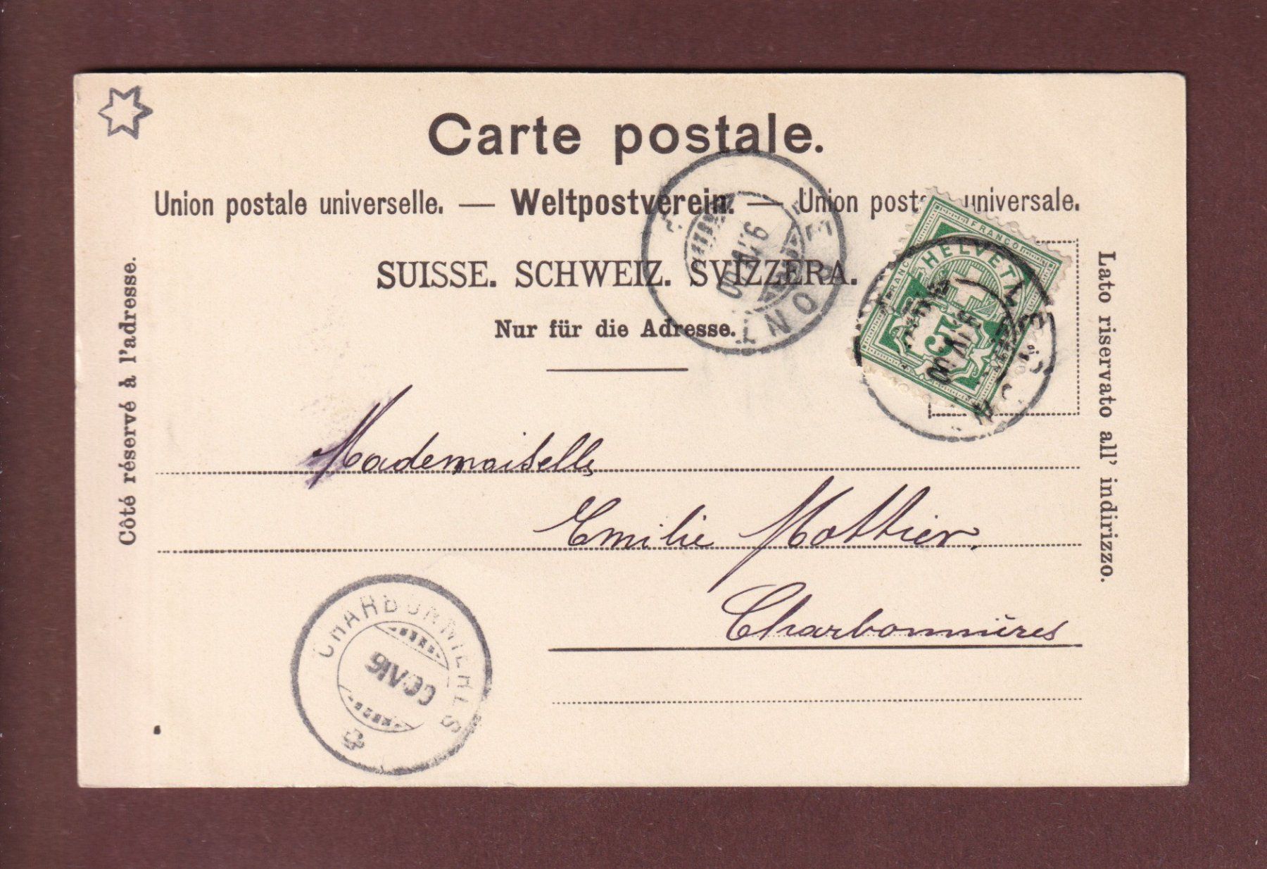 Ansichtskarten: WINTERSPORT - 1900 – Gebraucht aus Pully von nicecards-shop 1