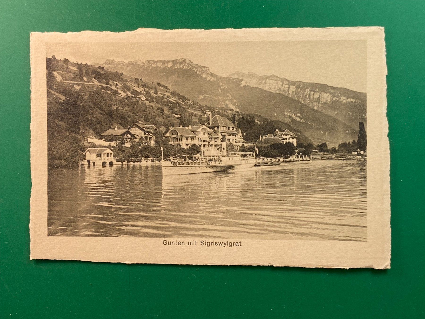 Cartoline postali: Gunten mit Sigriswylgrat – Usato da Steg VS venduto da danwer74