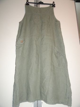 100% LEINEN KLEID GR. L / XL ***