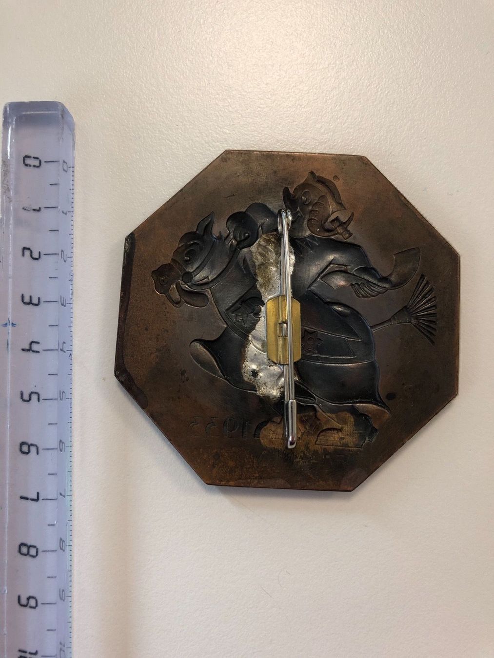 Placchette & Badge: Basel ZUGSPLAKETTE Kupfer klein 1933 ** – Usato da Basel venduto da fasnachtsoutlet1965 1