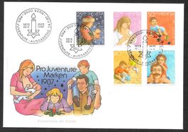 FDC Pro Juventute Serie 1987 ET 24.11.1987 schön illustriert