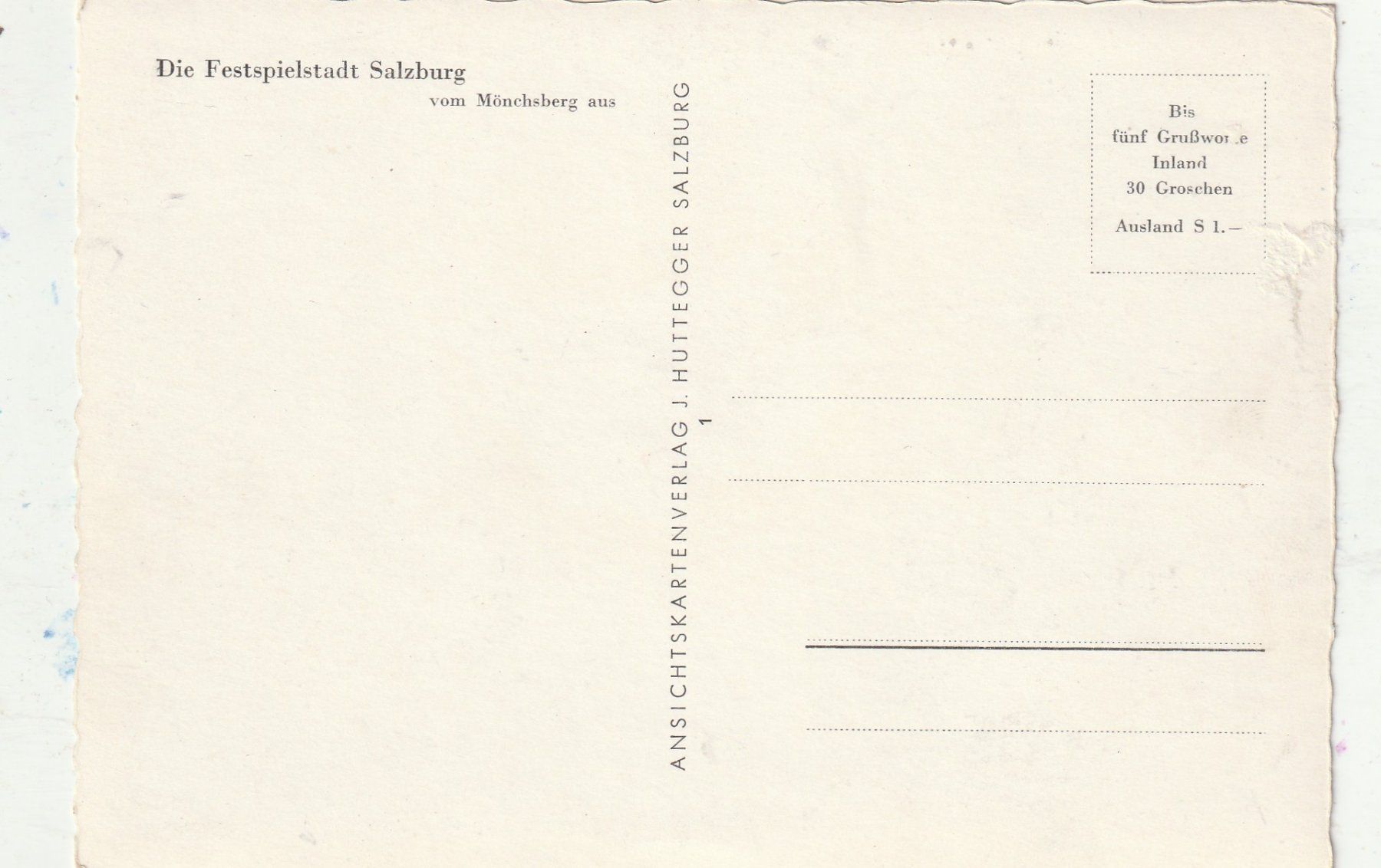 Cartoline postali: Salzburg – Usato da Lumbrein venduto da made02 1