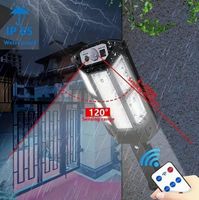 LED-Solar-Wandleuchte mit Bewegungssensor