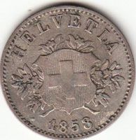 20 Rappen 1858 ss