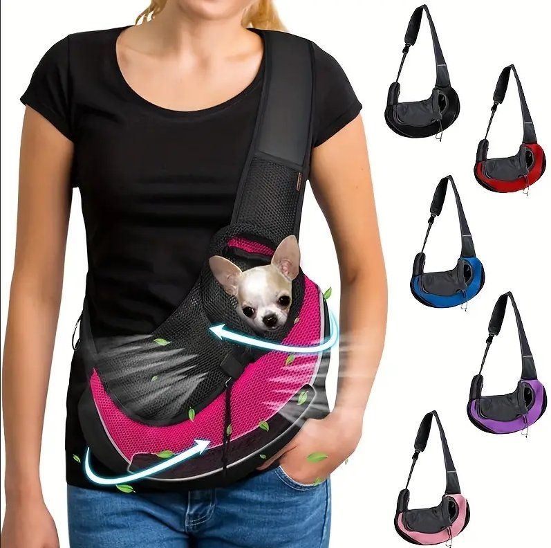 Sonstige Kleidung & Accessoires: Marsupio per cani piccolo rosa e grigio ottimo stato – Gebraucht aus Chiasso von Sasy2001 5